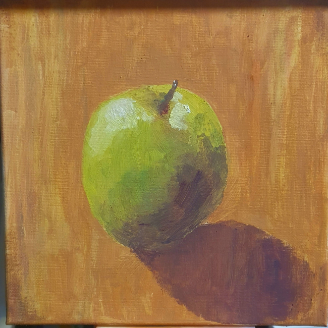 apple oil painting